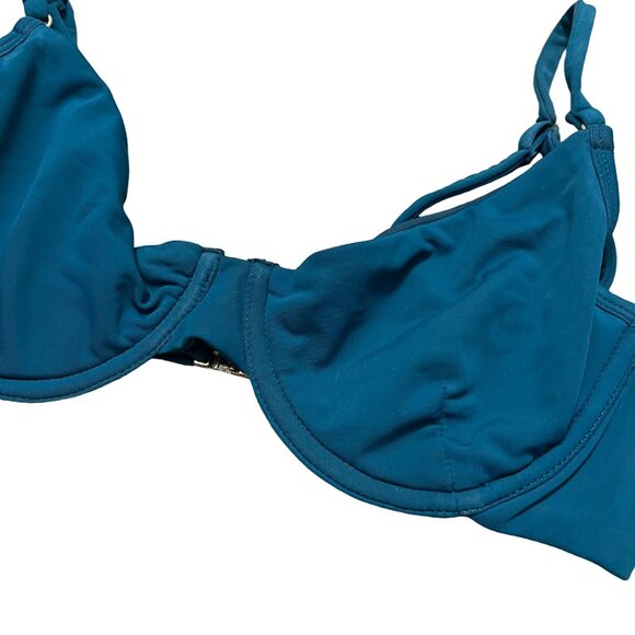 Fella Swim Wired Teal Blue Bikini Top Size XSmall - Picture 3 of 6